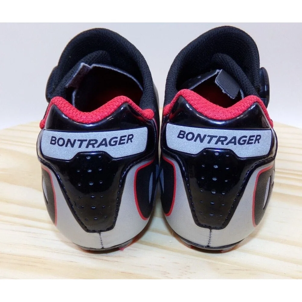 Bontrager Mens Cycling Shoes Circuit Black BOA System Black Red Size US 8 EU‎ 41